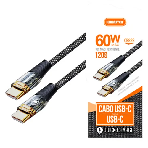 Cabo Kimaster USB-C/USB-C CB828