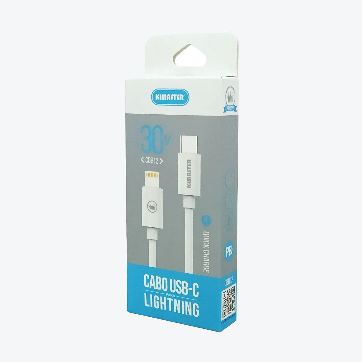 Cabo Kimaster USB-C para Lightning 30W PD CB812