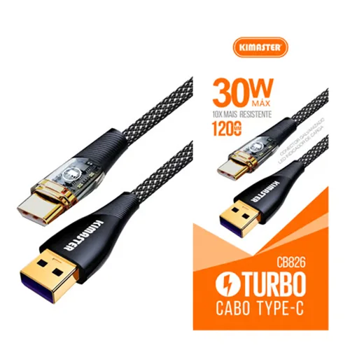 Cabo Kimaster Turbo Type-C 1,2M CB826