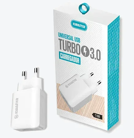 Carregador de Parede Kimaster Turbo T108