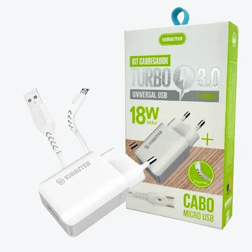 Kit Carregador Micro USB Kimaster T108UV