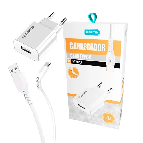 Kit Carregador Type-C Kimaster KT604X