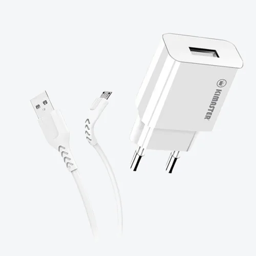 Kit Carregador USB V8 3.1A Kimaster T502UV