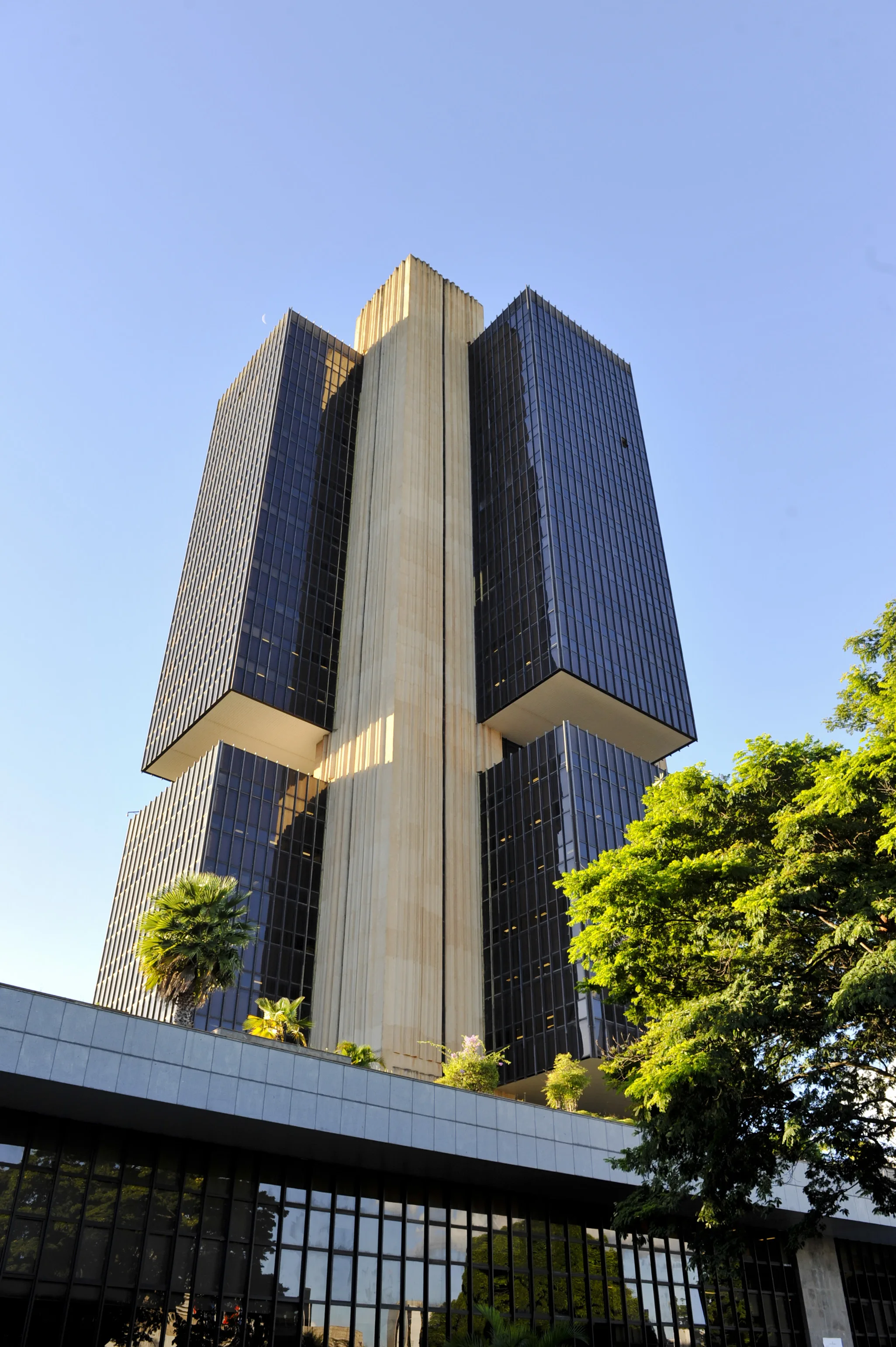 Fachada do prédio-sede do Banco Central do Brasil, em Brasília