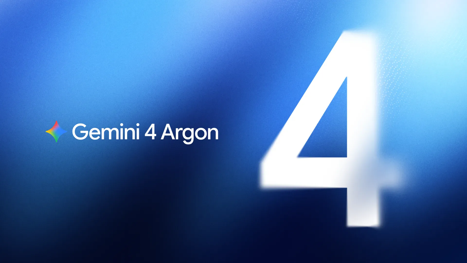 Arte oficial do Gemini 4 Argon, novo modelo de IA do Google