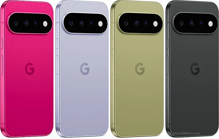 As quatro cores oficiais do Google Pixel 11, vistas de trás