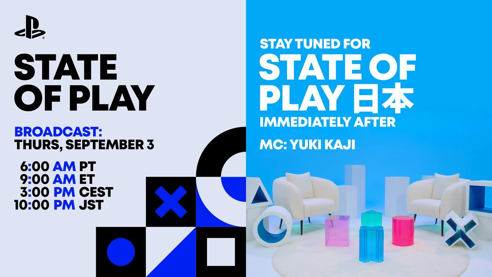 Anúncio oficial do State of Play e do State of Play Japão, da PlayStation