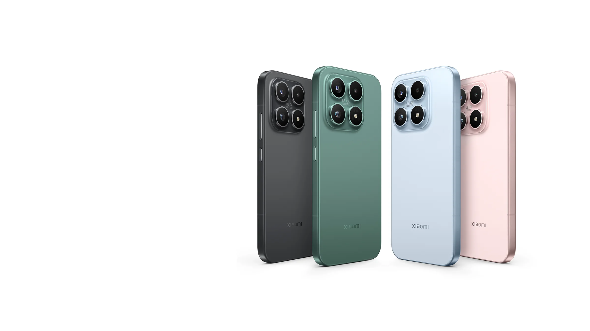 Linha atual Xiaomi 17 nas quatro cores oficiais, referência da geração que o Xiaomi 18 substitui