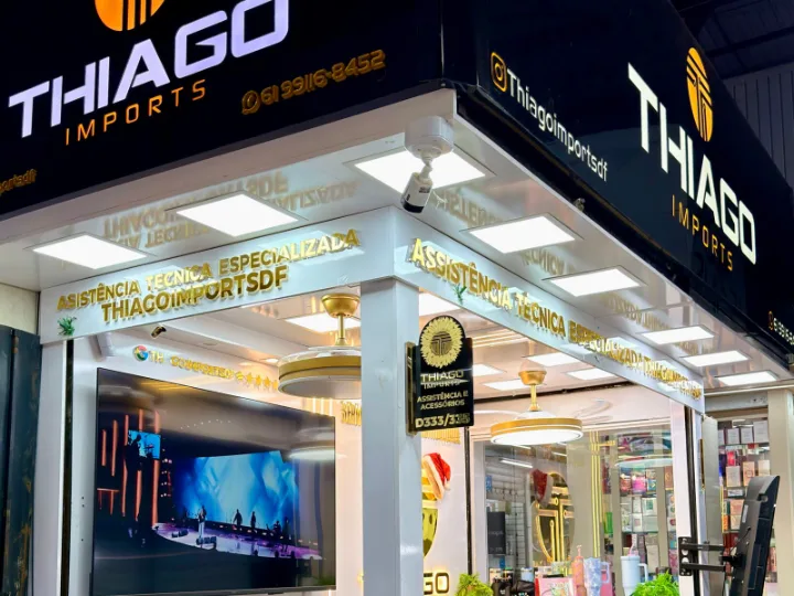 Fachada da assistência técnica da Thiago Imports, na Feira dos Importados, no SIA