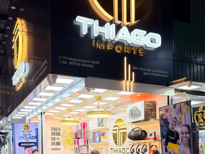 Fachada da loja da Thiago Imports na Feira dos Importados, no SIA