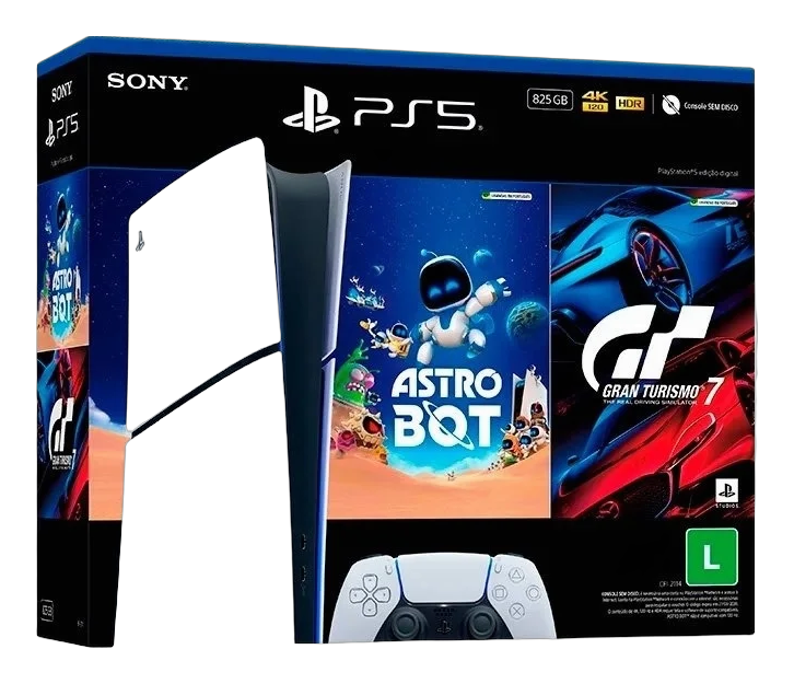 PlayStation 5 Digital + 2 jogos