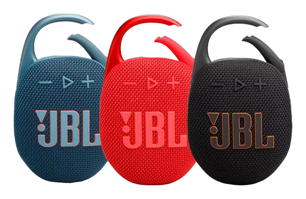 JBL Clip 5 (Preta/Azul/Vermelha)